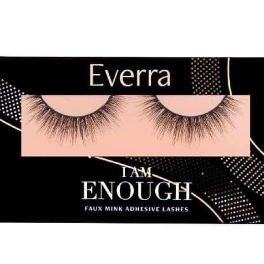 2/$20 EVERRA FAUX MINK ADHESIVE LASHES “I AM ENOUGH” - BRAND NEW in the box!